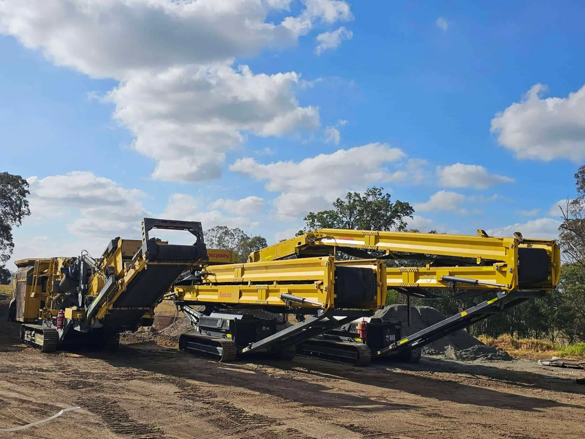Sydney Crushing & Screening equipment working on site